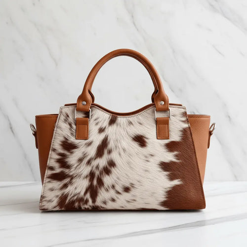 Cowhide Bag Back - Marble